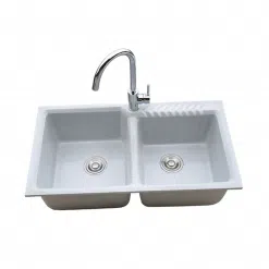 Chậu đá nhân tạo Dragon 2 ngăn CR14