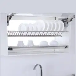 Giá bát đĩa cố định inox 304 chữ V Eurogold EP170 (EUV8670)