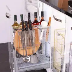 Giá dao thớt inox mờ nan dẹt Eurogold EP25 (EPD5225VX)