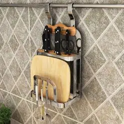 Giá để dao thớt treo ngoài inox 304 EV228