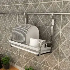 Giá để đĩa treo ngoài inox 304 nan dẹt EV88