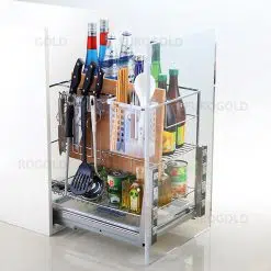 Giá gia vị inox nan dẹt Eurogold ES612.30B