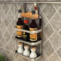 Giá treo ngoài gia vị 3 tầng inox 304 EV38