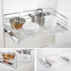 Giá xoong nồi, bát đĩa inox 304 nan dẹt Eurogold EP75 (EPD7275VX)