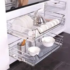 Giá xoong nồi, bát đĩa inox nan dẹt Eurogold ES61270