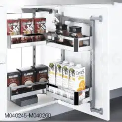 Hệ thống giá kho 2 tầng inox hộp cánh mở Eurogold M040245 (EKB15245)