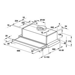 MÁY HÚT MÙI ÂM TỦ HAFELE HH-S70A 533.89.031
