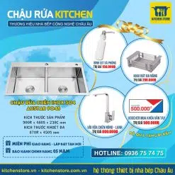 Chậu rửa chén Inox 304 Austar 9048