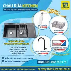 Chậu rửa chén I-Royal IR-10048C Nano