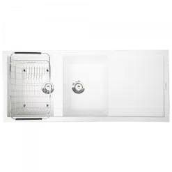 Chậu rửa chén Konox Livello 1160 White Silver