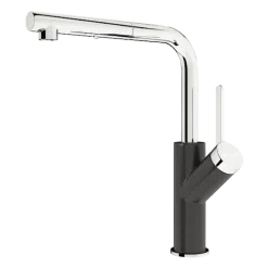 Vòi rửa bát rút dây Konox Artan Black