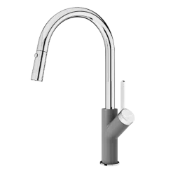 Vòi rửa bát rút dây Konox Ponte Grey