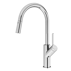 Vòi rửa bát rút dây Konox Ponte Chrome