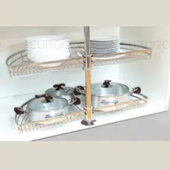 Mâm xoay inox mờ nan dẹt Eurogold EPL180A (EXL18080)