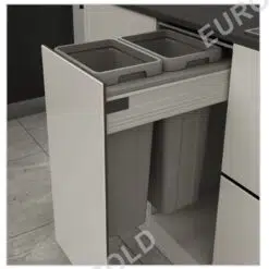 Thùng rác âm tủ giảm chấn cao cấp Eurogold BA400 (EBA400)