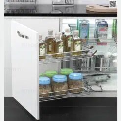 Giá liên hoàn nan inox 304 ray giảm chấn Eurogold ELD102R (phải)