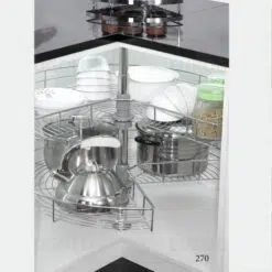 Mâm xoay inox nan mở toàn phần – 360º Eurogold TR360F