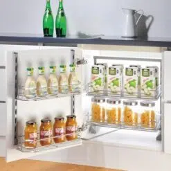 Hệ giá kho 2 tầng inox hộp cánh mở Eurogold CP040245 (EKT11245)