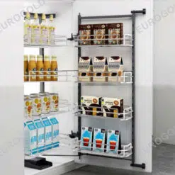 Tủ đồ khô inox 304 nan dẹt 4 tầng EPL80445 – Eurogold (EKD12445)