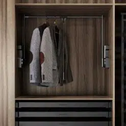 Giá mắc quần áo di động màu đen Eurogold EUA11080B (EAB11080)