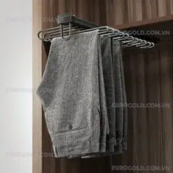 Móc treo quần âu đôi ray giảm chấn Eurogold EUA7120B