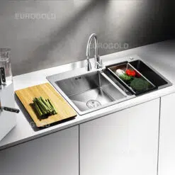 Chậu rửa bát inox 304 Eurogold EUS18248