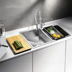 Chậu rửa bát inox 304 Eurogold EUS38247