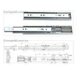 Ray bi 3 tầng giảm chấn Eurogold SD300 (ESD130)