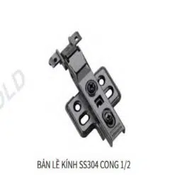 Bản lề kính SS304 cong 1/2 Eurogold WG02 (EWG102)