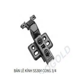 Bản lề kính SS304 cong 3/4 Eurogold WG03 (EWG103)