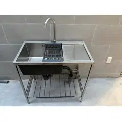 Bồn Rửa Chén Có Chân 8248 Inox 304