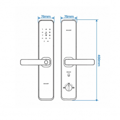 KHOÁ VÂN TAY THÔNG MINH SHARP A2-B VÀNG (GOLD)