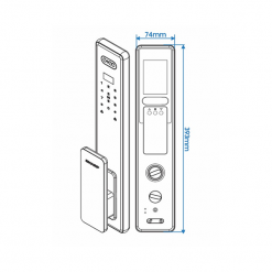 KHOÁ VÂN TAY THÔNG MINH S6-FV XÁM (GRAY)