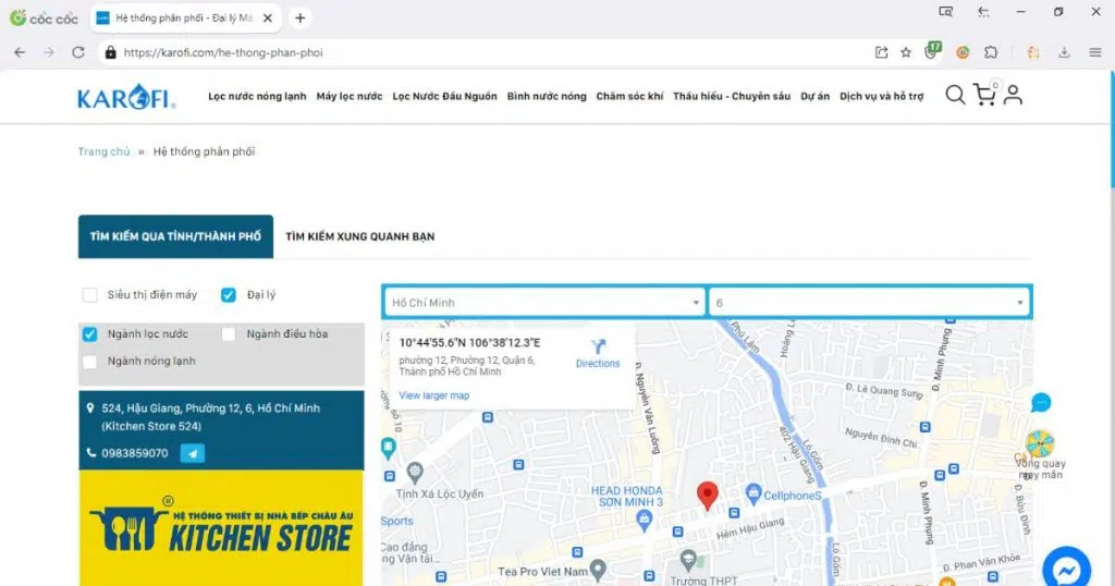 đại lý chính hãng của karofi