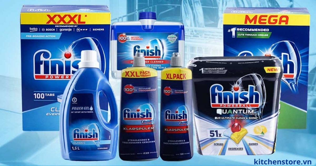 Viên rửa chén finish và các sản phẩm khác