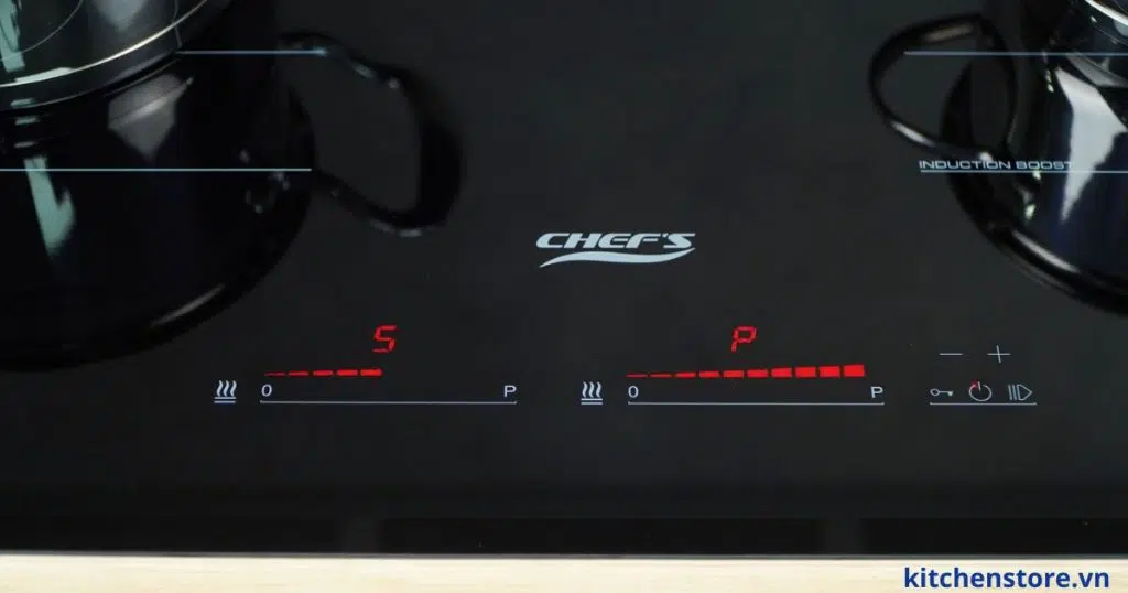 Bảng điều khiển 2 vùng nấu thông minh