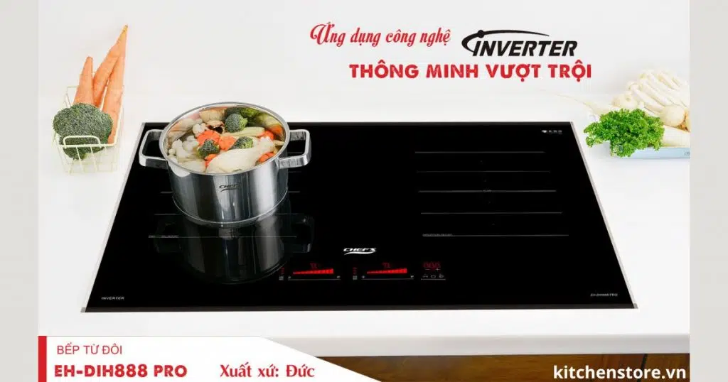 Bếp từ đôi xuất xứ Đức chef's DHI 888 PRO