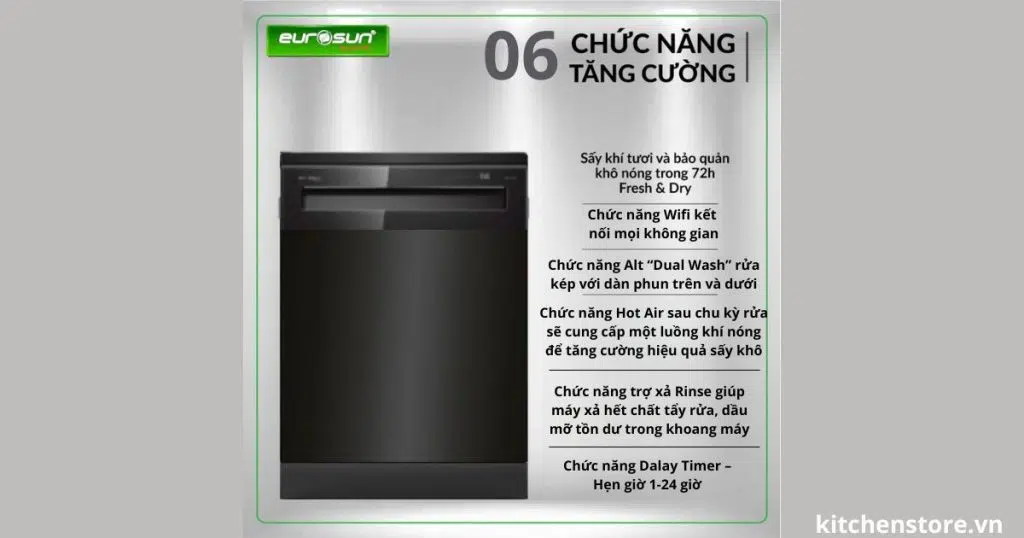 6 Chức năng tăng cường Eurosun SMK82EU88G