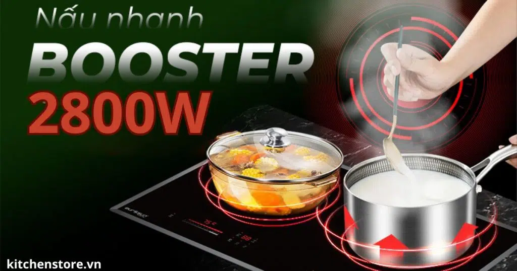 Booster nấu nhanh bếp từ đôi Eurosun EU-T708Pro