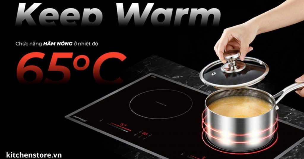 Chức năng hâm nóng Keep Warm giữ mức nhiệt độ 65 ºC