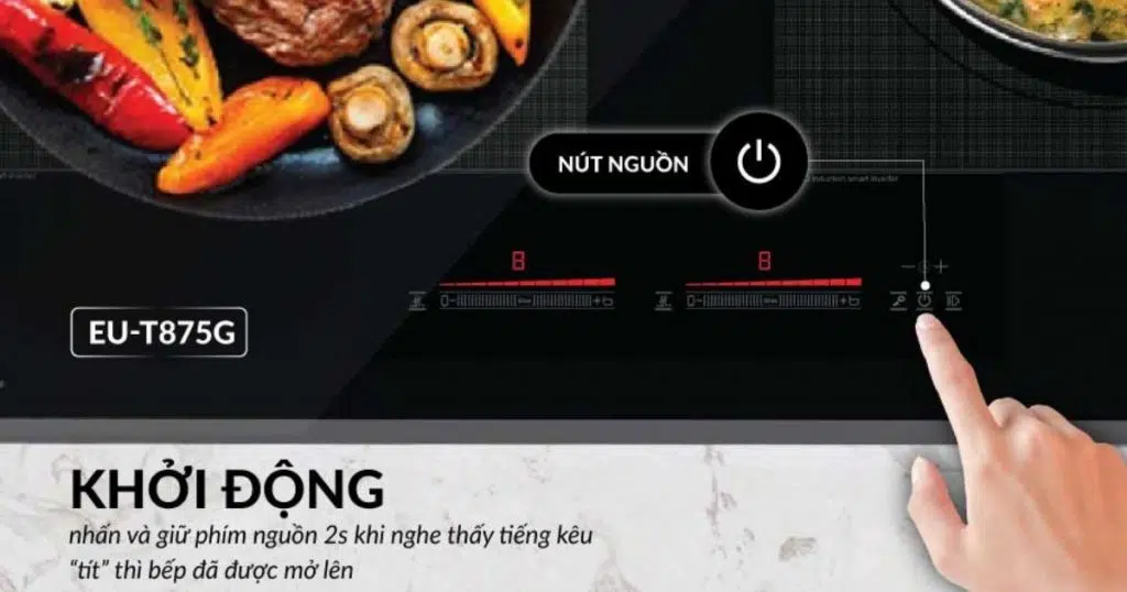 Tính năng pause stop trên bếp từ đôi Eurosun Eu -T99Pro