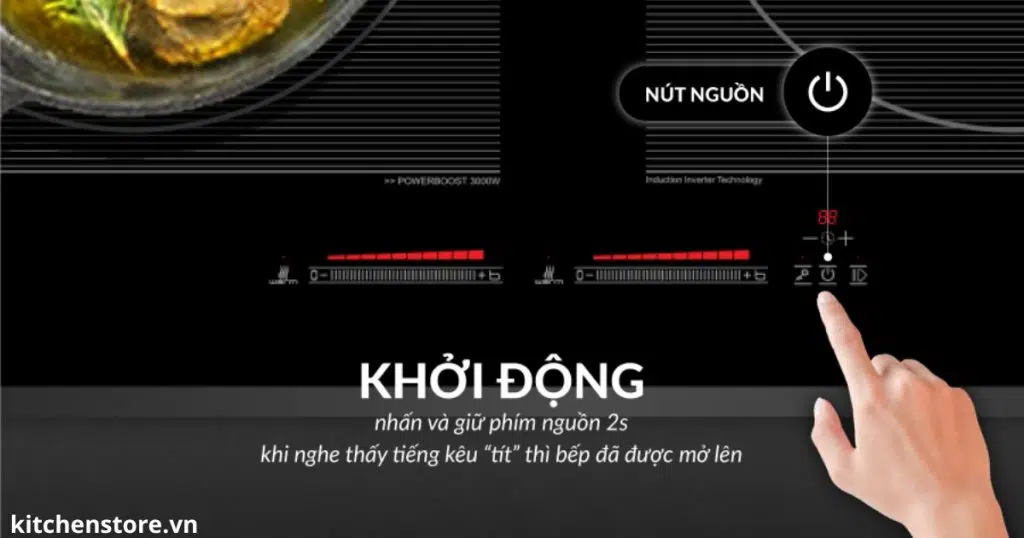 Khởi động bếp từ đôi Eurosun Eu-T895GE