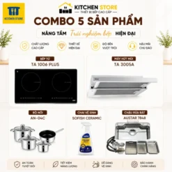 Combo bếp từ hút mùi vòi chậu Lorca TA-1006 Plus