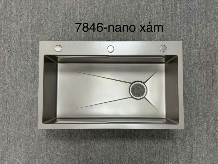 Chậu rửa chén Austar AU-7846 (nano xám) - Kitchen Store