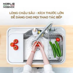 Chậu rửa bát 1 hố Nobinox Rosa NN975D