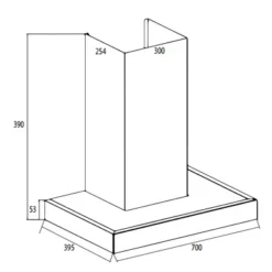 Máy hút mùi chữ T CANZY CZ PRO 333SG NEW