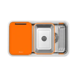 Chậu rửa bát phong cách Nhật R50 Tari Konox 8047SU