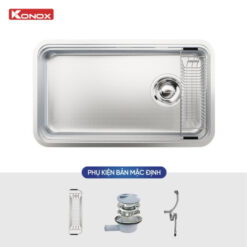 Chậu rửa bát chống xước (phiên bản cá nhân hóa) Konox Tari Smart 8047PP