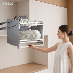 Giá bát đĩa nâng hạ Inox 304 cao cấp Diamond 2.0 của Higold 401321S